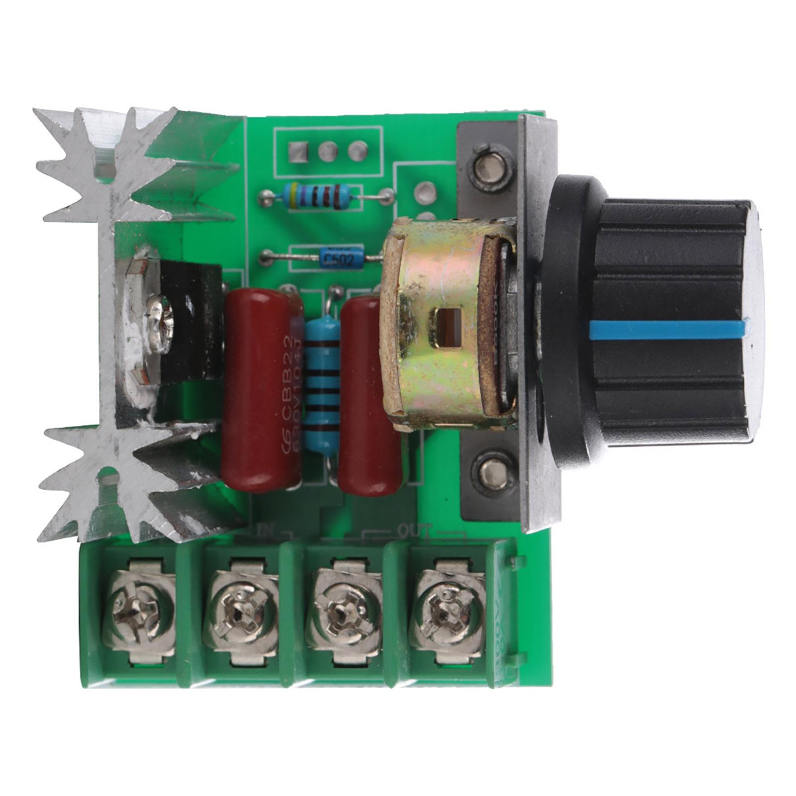 

Регулювання швидкості тиристорного двигуна змінного струму 220 В 2000 Вт Регульований регулятор потужності для температури