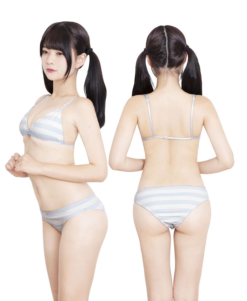 Clearstone SugarLolita Cosplay Halloween Shima Bra Shima Pan Blue & Women's