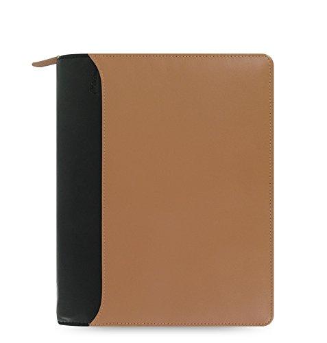 Nappa Zip A5 Taupe & Black Filofax System Organizer 025155 (Parallel Import)
