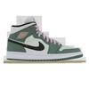 Air Jordan 1 Mid Sneakers Dutch Green/Black/Barely Green/Arctic Pink