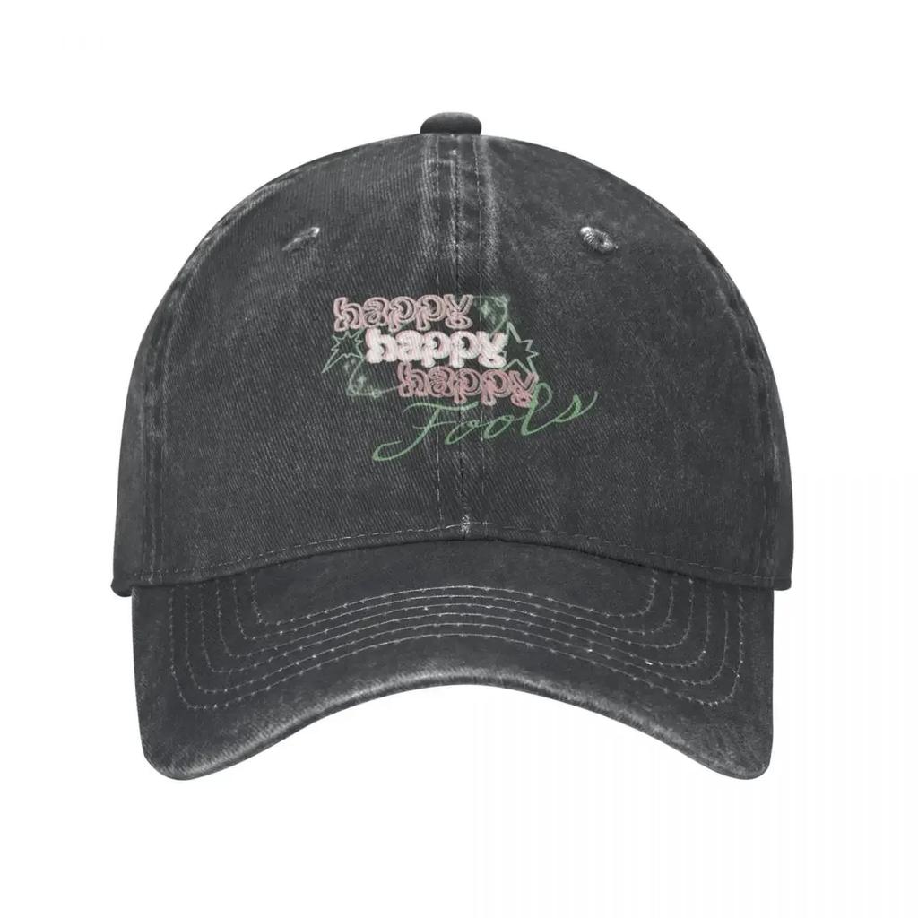 Txt Happy Fools Cowboy Hat Custom Hat New In Hat Wild Ball Designer Man Women's