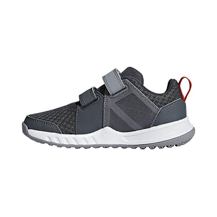 Adidas Gym Sneakers Trendy Non-Slip Low-Top Running Shoes Kids Sneakers Gray Red White CM8605