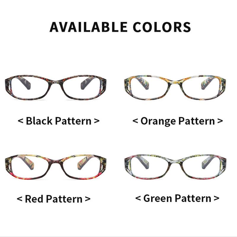 Retro Men Prescription Glasses Printed Women Reading Glasses +1.0 +1.5 +2.0