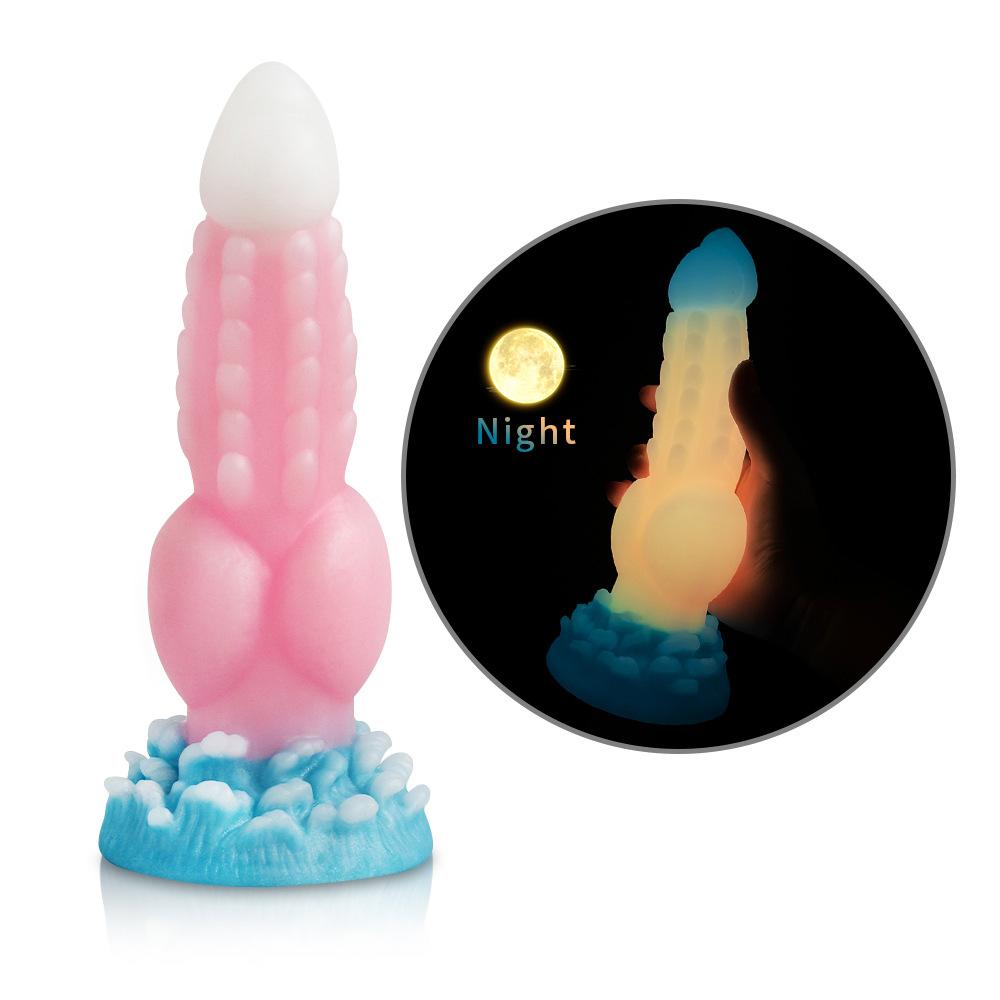Mixed Color Luminous Alien Harem Anal Plug Collection Adult Sex Toy SM Female Masturbator Dildo