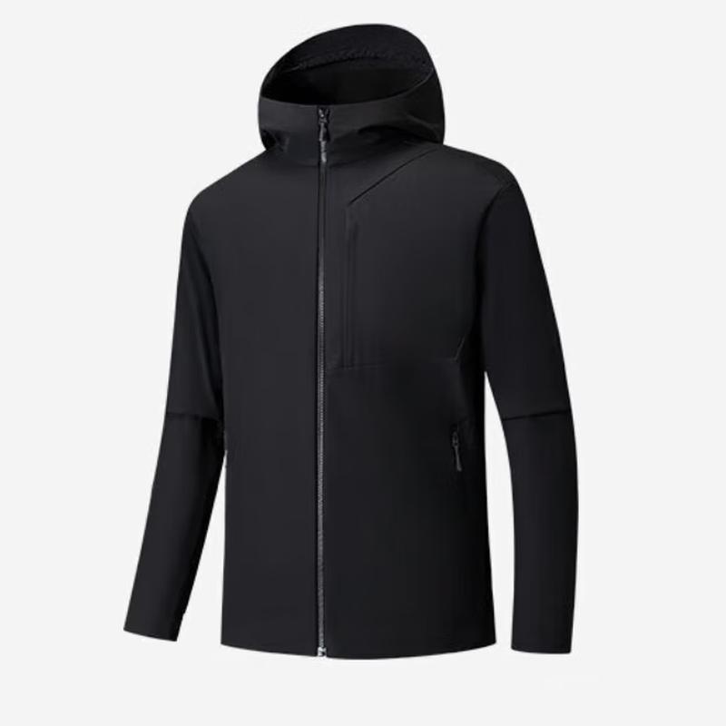 Anta Men's Lingfeng MX Softshell Fleece-Lined Hiking Jacket