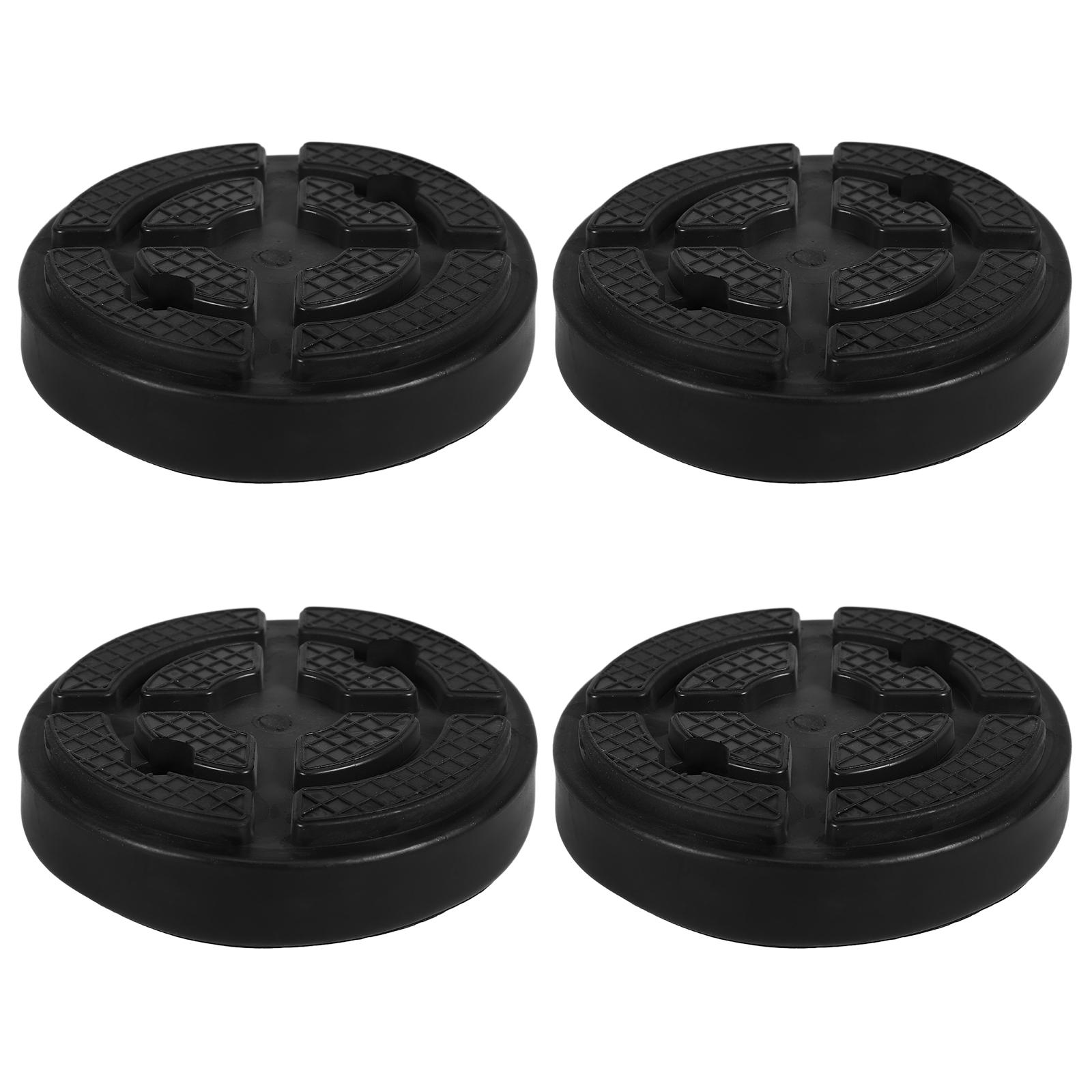 4pcs Two Post Lift Pad Durable Rubber Pads Car Jack Pad Lifting Pad Car Accessories Rubber Jack Pads Car Repair Tool Lifting 12.00X12.00X3.00CM чёрный