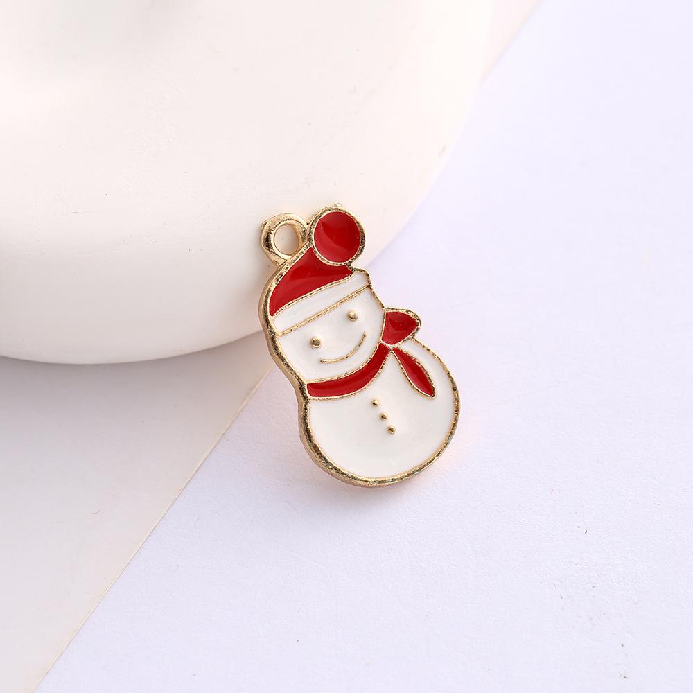 Alloy Drip Cartoon Santa Snowman Bells Diy Bracelet Pendant Pendant Accessories