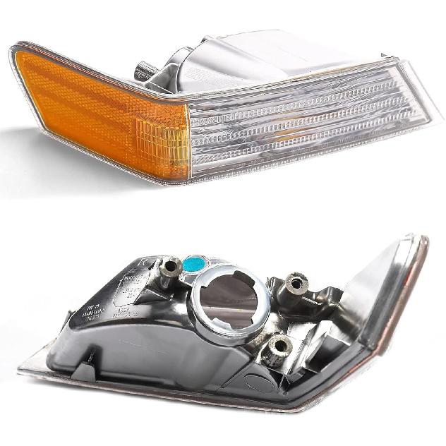 2pcs Front Turn Signal Light Cover Left & Right Side Marker Parking Corner Lights Lamp Lens for 2007-2017 Jeep Patriot Replacement Accessories OE#