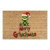 Grinch Floor Mat, Christmas Carpet, Holiday Door Mat, Green Clown Floor Mat.