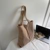 Large Capacity Tote Bag Women's Solid Color Shoulder Bag