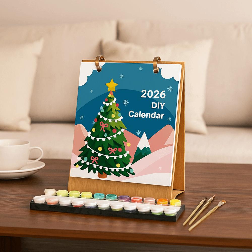 2026 Edition Standing Flip Calendar Handmade DIY Calendar Creative Desk Calendar For Home