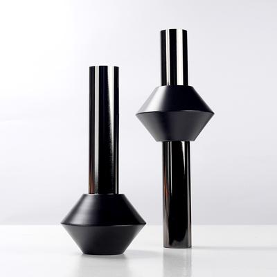 Simple Modern Light Luxury Metal Ring Vase Ornaments Model Room Sales Office Living Room Home Decoration Dry Flower Arrangement Device