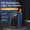 Inflador de Neumáticos de Coche Mini Compresor de Aire con Luz LED Recargable Portátil Bomba de Aire Eléctrica Motocicleta Bicicleta Neumático Bomba de Llenado de Aire