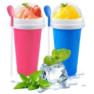 Capacitate Slushy Cup Summer Spreme Suc de casă Sticlă de apă Smoothie congelat rapid Cupă de nisip Ciupire Răcire rapidă Înghețată magică
