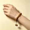 Natural Lightning-struck Jujube Wood Prayer Beads Bracelet, Unisex Single Strand Disciple Wenwan Buddhist Beads.
