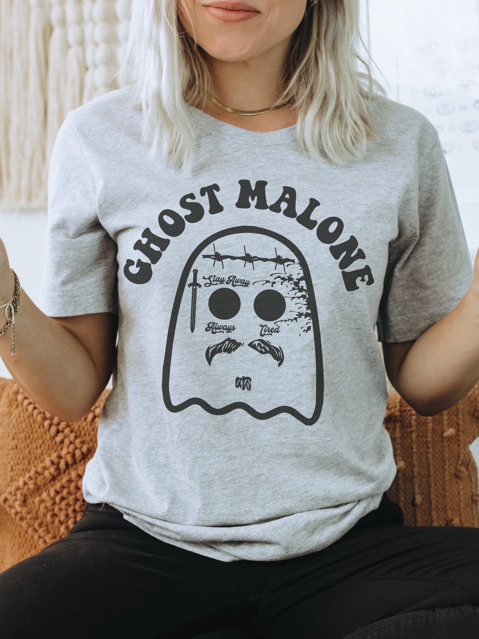 Ghost Malone | Seasonal T-Shirt | Ruby s Rubbish® S