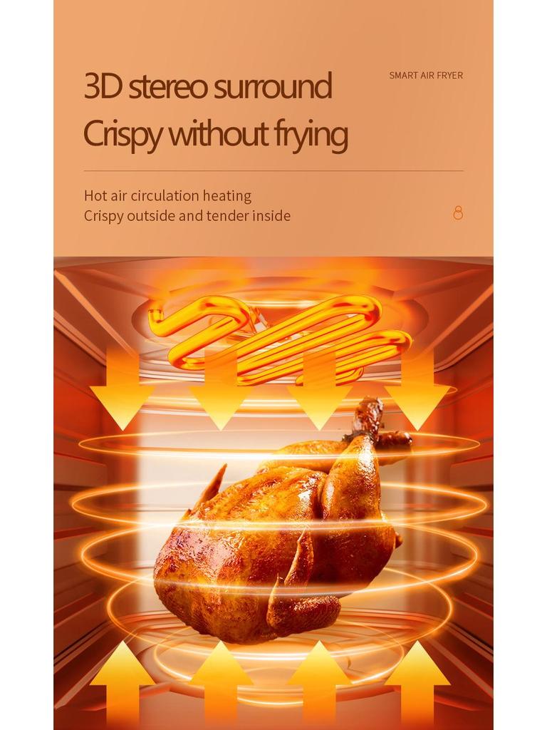 Smart Touch Multi-Function Air Fryer Oven - Large Capacity