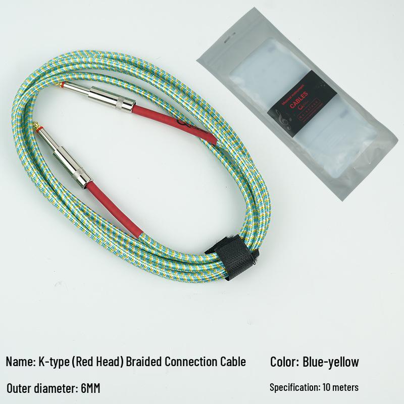 Noise Reduction Electric Guitar Cable - 3m, 6m, 10m Options: Bass Series & Effect Pedal Connection