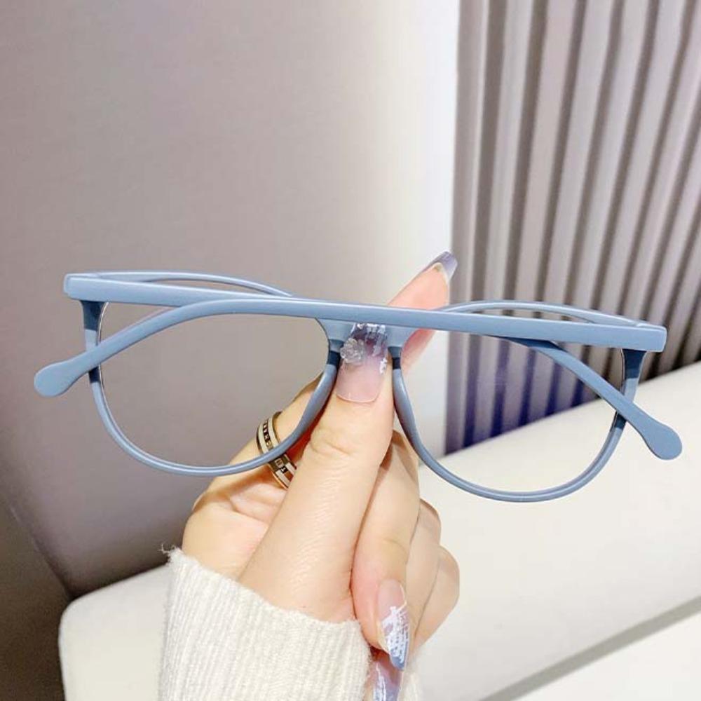 Resin Unisex Plain Eyewear Transparent Gradient Frame Glasses Anti Blu-ray Glasses  Decorative