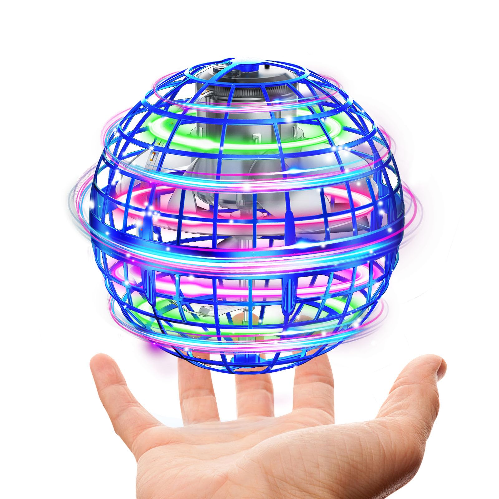 

XINHOME Летающий Аутентичный Светящийся НЛО Летающий Ручной Мини Популярный для Детей Возрастов Мальчиков и Рождественский Подарок Мяч, Игрушка, Веселье, Игрушка, Мяч, Бумеранг, Спиннер, синий