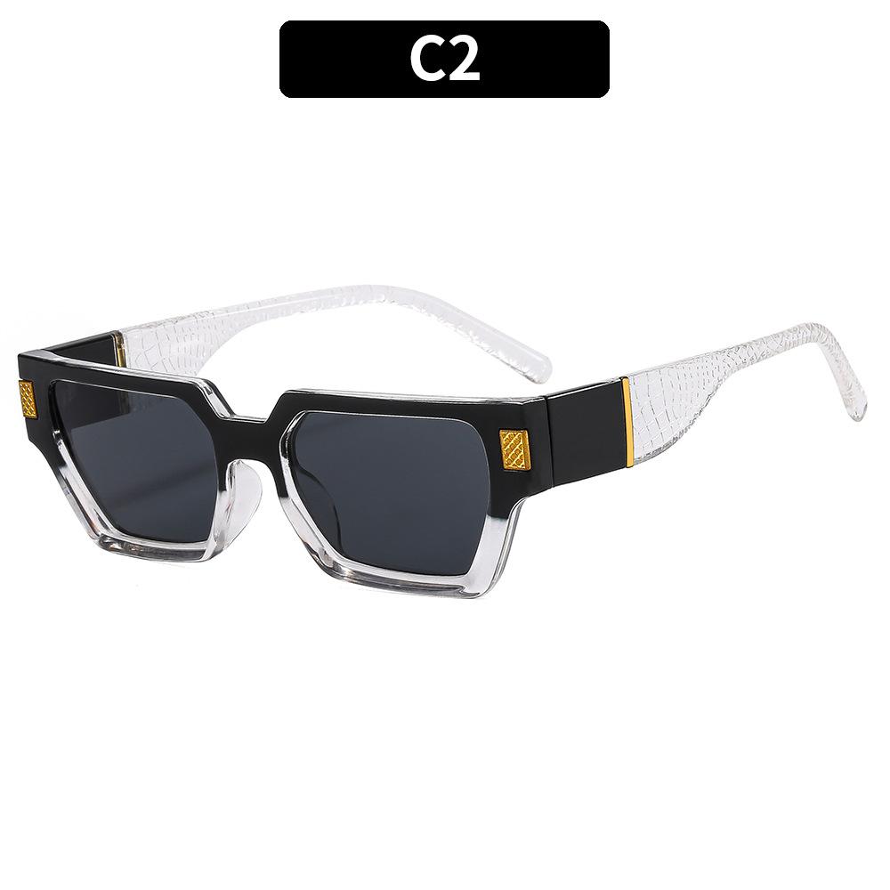 New Women Rectangle Vintage Sunglasses Brand Designer Retro Points Sun Glasses Female Lady Eyeglass Luxurious Sunglasses Eyewear