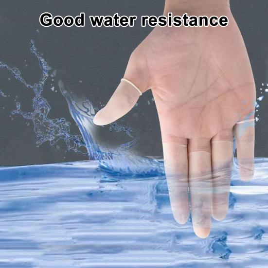50/100/500/1000Pcs Disposable Latex Finger Cot Waterproof Finger Protector Sleeve Crafting Nail Art Cracking Pain Relief Fingertips Thumb