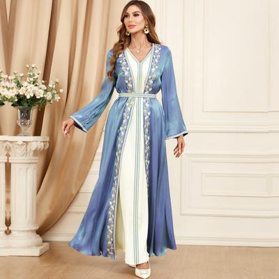 Nahen Osten Dubai Neue Abendkleid Set Grenzüberschreitender Außenhandel Muslimische Frauen Robe Zweiteiliges Kleid Set