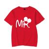 Valentine's Day T Shirts Funny MR.MRS. Print T Shirt Fashion Summer Graphic Clothing Women Men Tops Tees