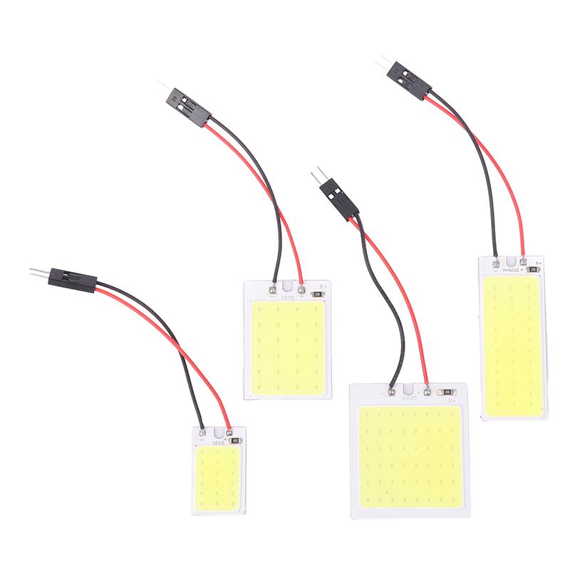 1Pc COB 18SMD 24SMD 36SMD 48SMD Car Led Clearance License Panel Lamp Auto Interior Reading Bulb Trunk Festoon Light