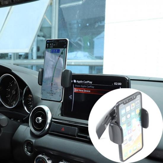 Center Console Navigation Screen Phone Holder For Mazda MX-5 Miata 2016-