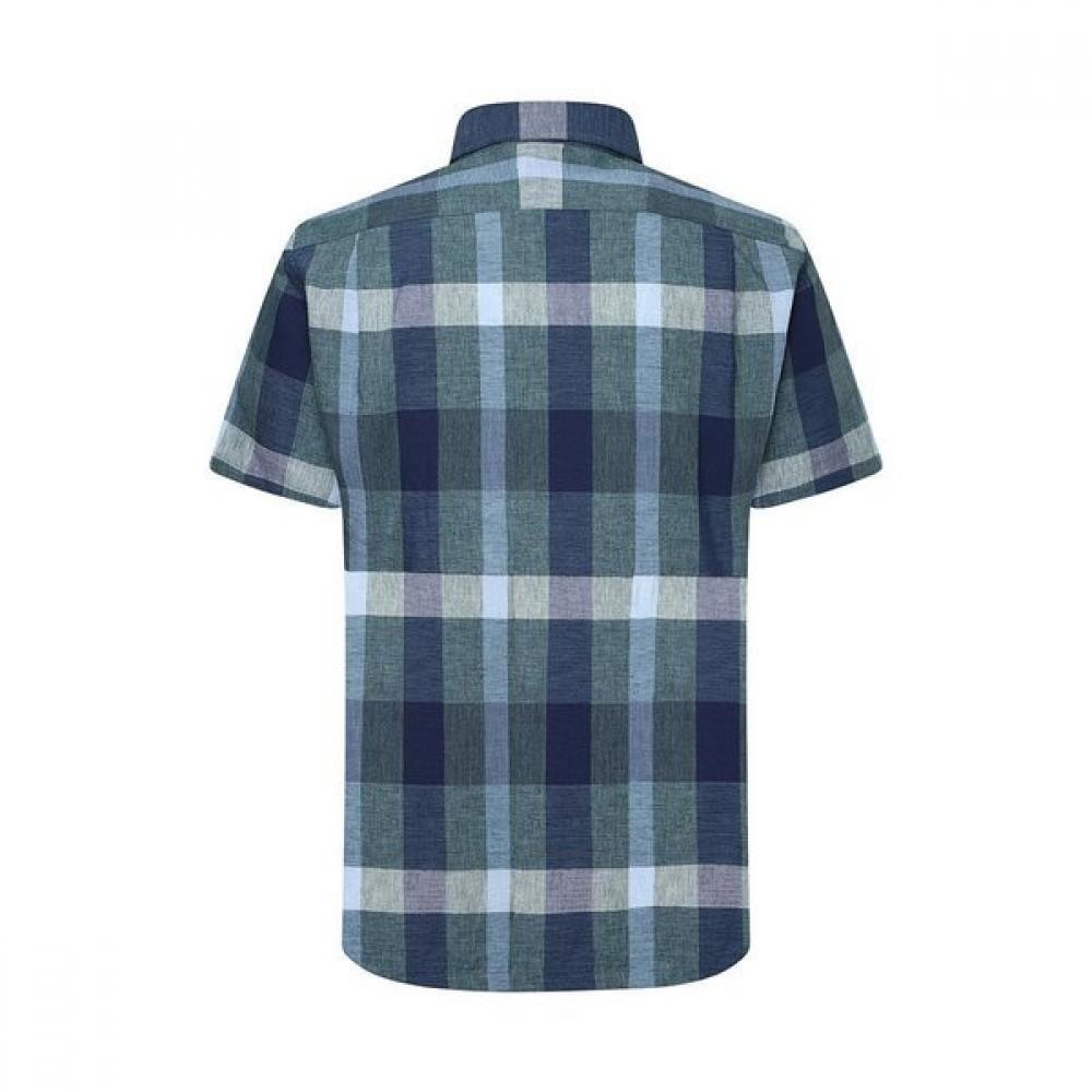 DakS Men S Big Check Regular Fit Short Sleeve Shirt dmS3ShcS130e1