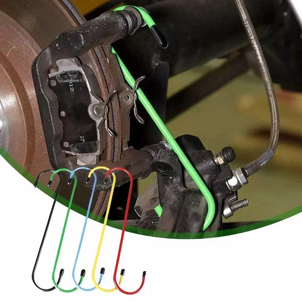 S Shape Brake Caliper Hanger Rubber Protection Brake Caliper Hooks Brake Caliper Hook Maintenance
