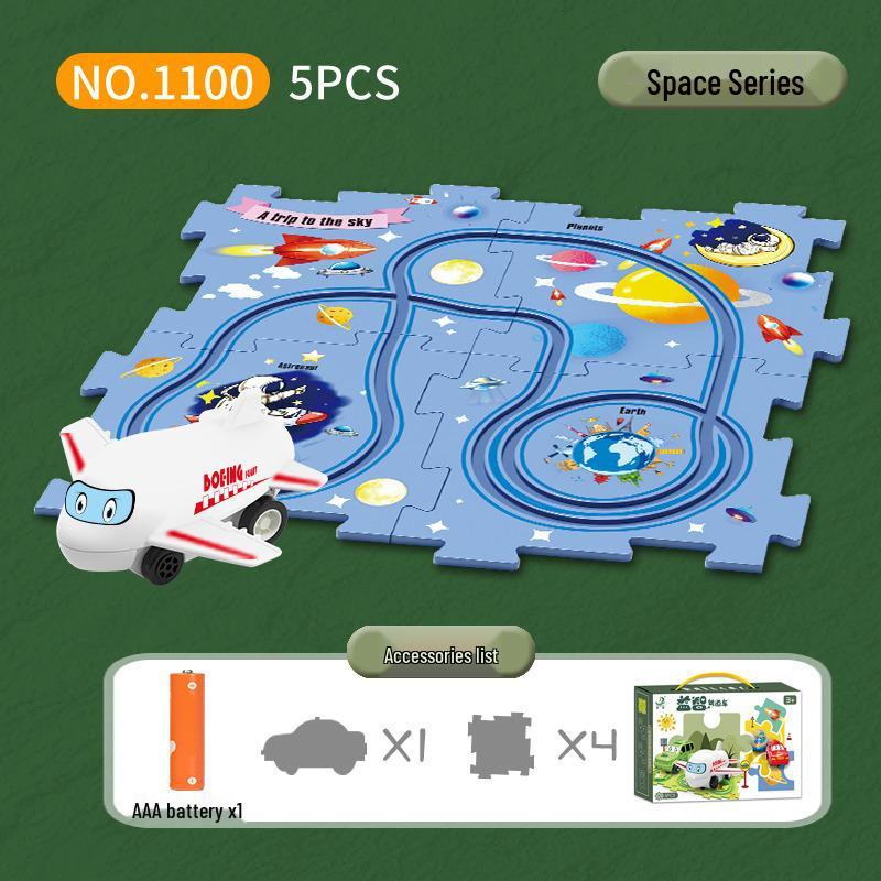 Hot-Selling DIY Electric Puzzle Car and City Map Toy for Children