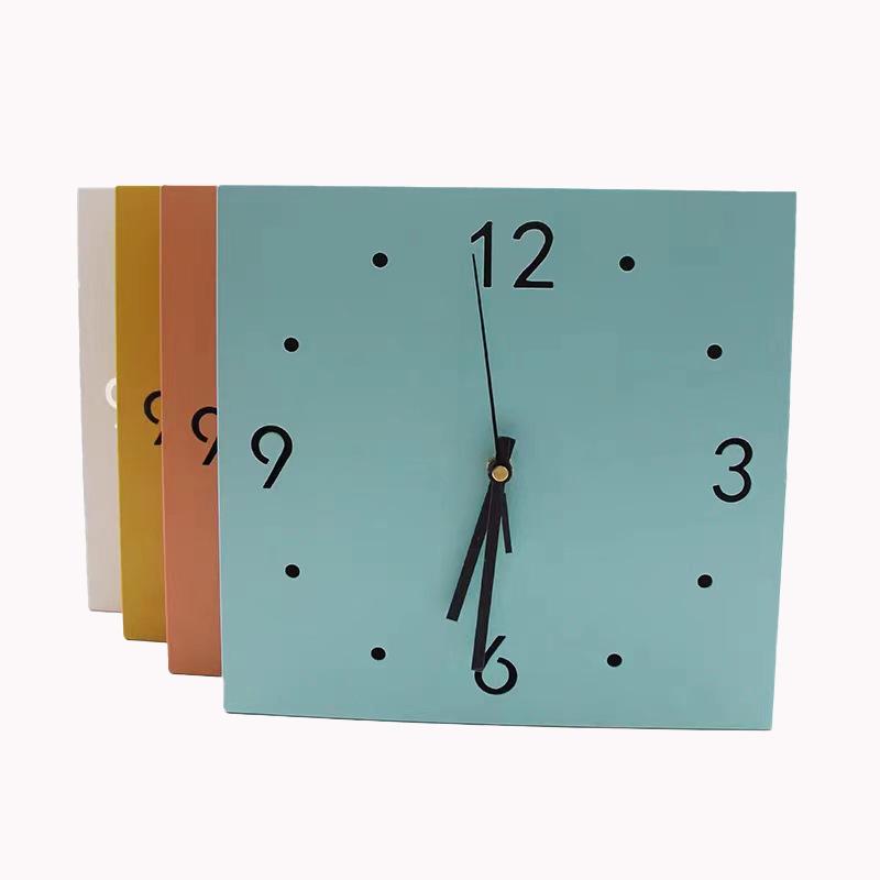 Minimalist Silent Two-Sided Corner Wall Clock for Living Room