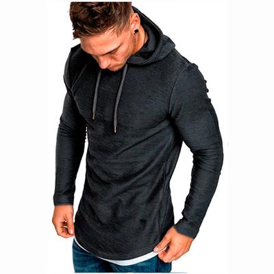 Men's Basic Daily Soft Hoodies Casual Fashion Solid Color Long Sleeve Pullover Gym Sports Running Sweatwear