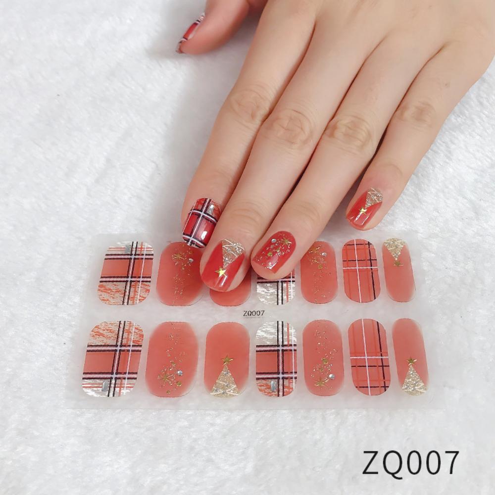 Whitening Three-dimensional Nail Sticker Full Sticker Waterproof Nail Patch Advanced Sense Simple Wind Nail Polish Glue