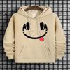 Herren Hoodie mit Print und Kordelzug