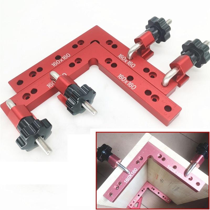 90 Degrees L-Shaped Auxiliary Fixture Splicing Board Positioning Panel Fixed Clip Carpenter's Square Ruler Woodworking Tool