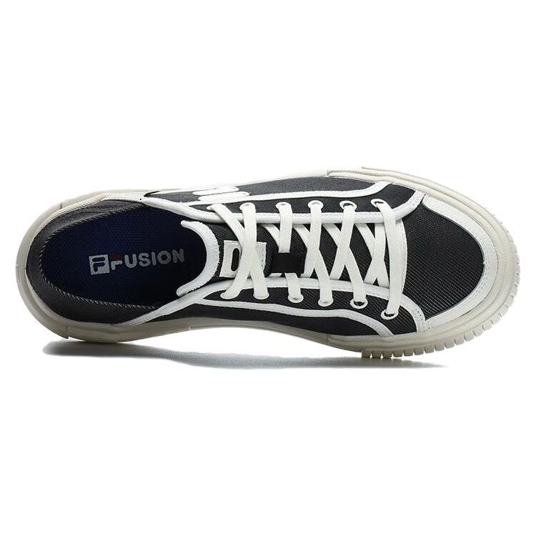 FILA Fusion Wallride DX Simple Comfortable Durable Lightweight Low-Top Canvas Shoes Women sneaker Black T12W322101FBG