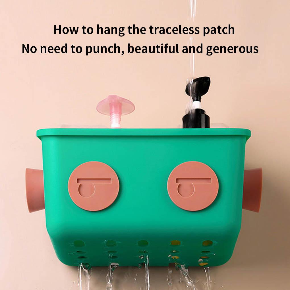 Non-drilling Hanging Storage Basket Multifunctional PP Storage Basket Househlod Bedside Sundries Organizer