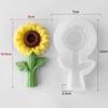 New Sunflower Aromatherapy Candle Mold Silicone Reusable Plaster Mold DIY 3D Resin Mold Home Decor