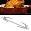 Silver Rotisserie Spit Rod 304 Stainless Steel Replacement Shaft  Air Fryer Cooking