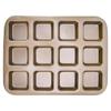 Mini Loaf Baking Pans 12 Cavity Brownie Baking Pan Carbon Steel Muffin Bakeware Cupcake Bread Divider Mold