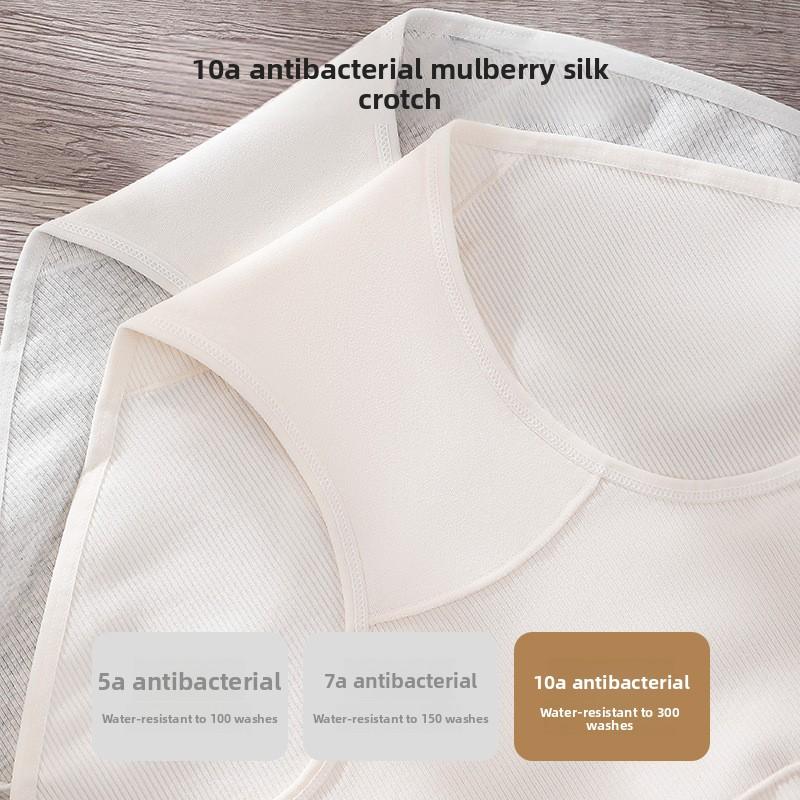 Large Size Female Spring and Autumn Pure Cotton High Waist Abdominal Non Trace 10A Antibacterial Briefs