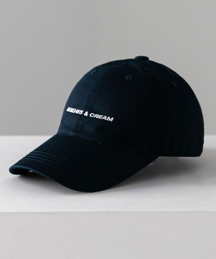 Bichiseuaenkeulim Small Logo Ball Cap-Navy