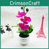 Artificial Orchid Plant Decorative Bonsai With Plastic Material For Home Decor And Gift Display