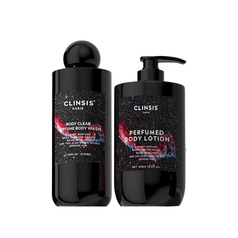 CLINSIS Dark Night Fantasy Scented Shower Gel & Body Lotion Set