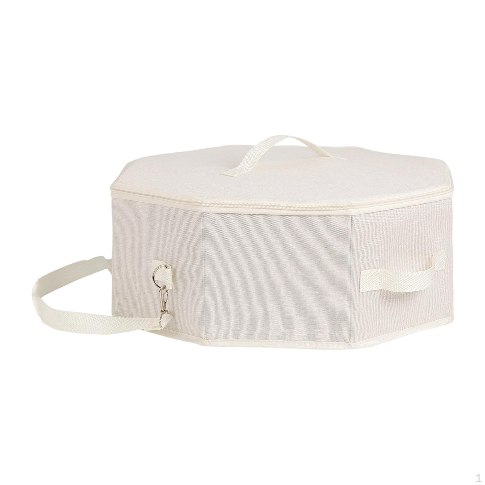 

Коробка для хранения пляжной шляпы Многоцелевой пылезащитный органайзер на молнии для ковбойской шляпы белый