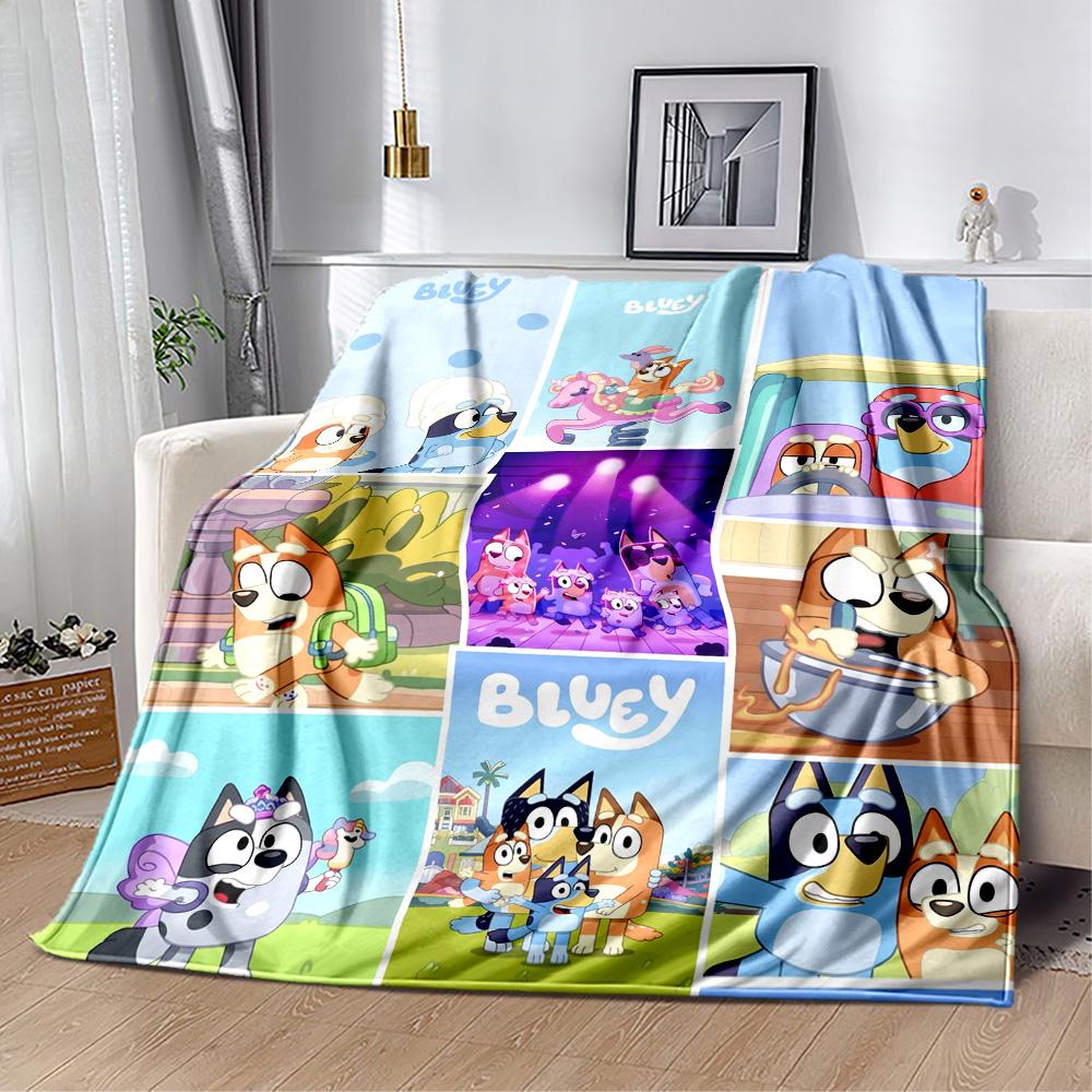 Bluey's Colorful Pals Blanket Durable Comfort Perfect for Bed Couch Sofa for All Seasons Modern Style Gifts For Family Or Friends