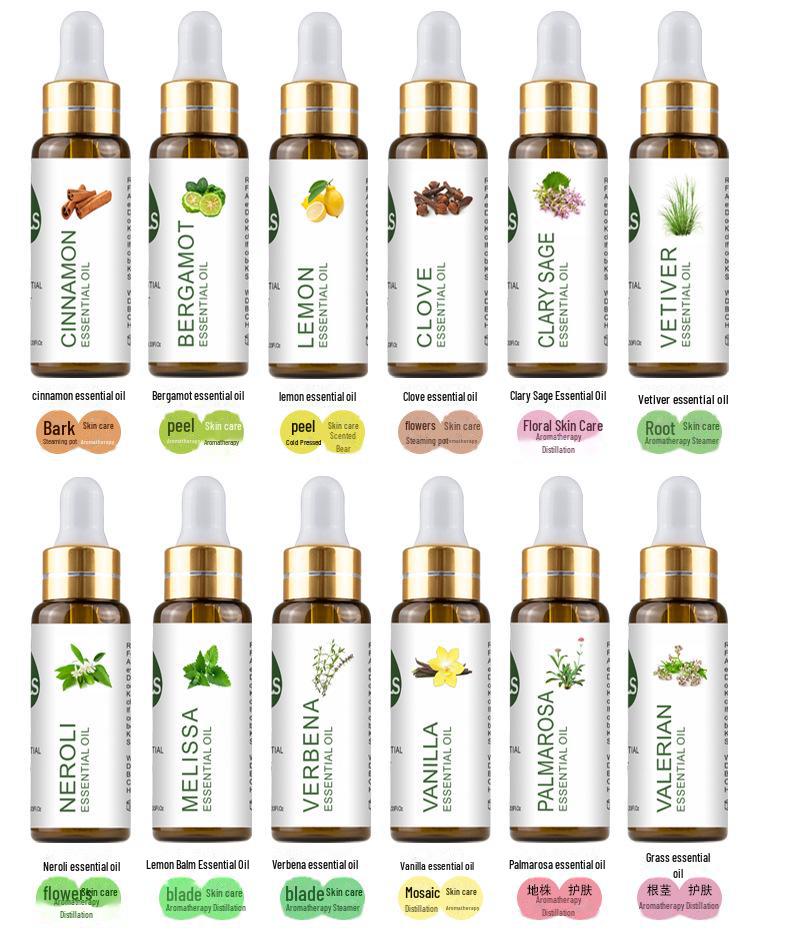 Vzorek esenciálního oleje: Růže, Levandule, Čajovník - Použijte pro Aromaterapii, Svíčky, Masáže nebo Difuzéry